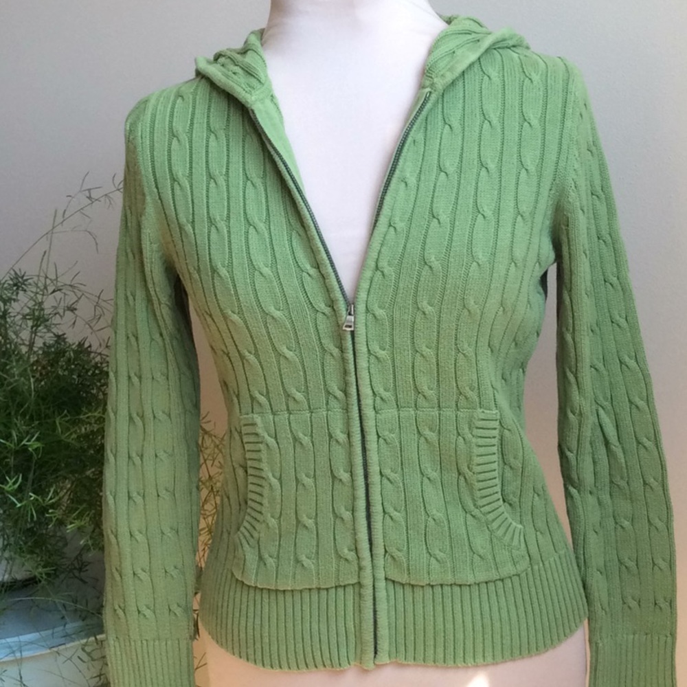 Zip front sweater